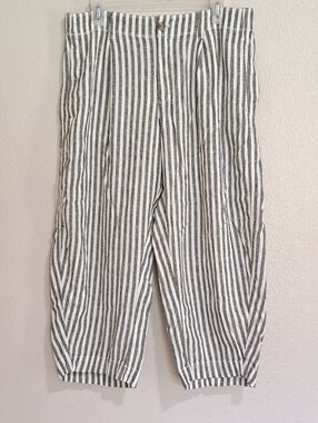Gap Linen Blend Barrel Pants Petite Large